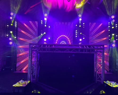 Led visuals show