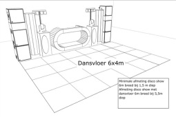 Drive-in show + LED dansvloer
